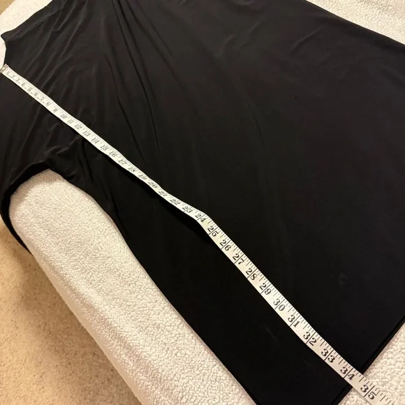 Norma Kamali Black All-In-One Multi-Wear Dress Long Sleeve Shift Skirt Strapless - Picture 6 of 16